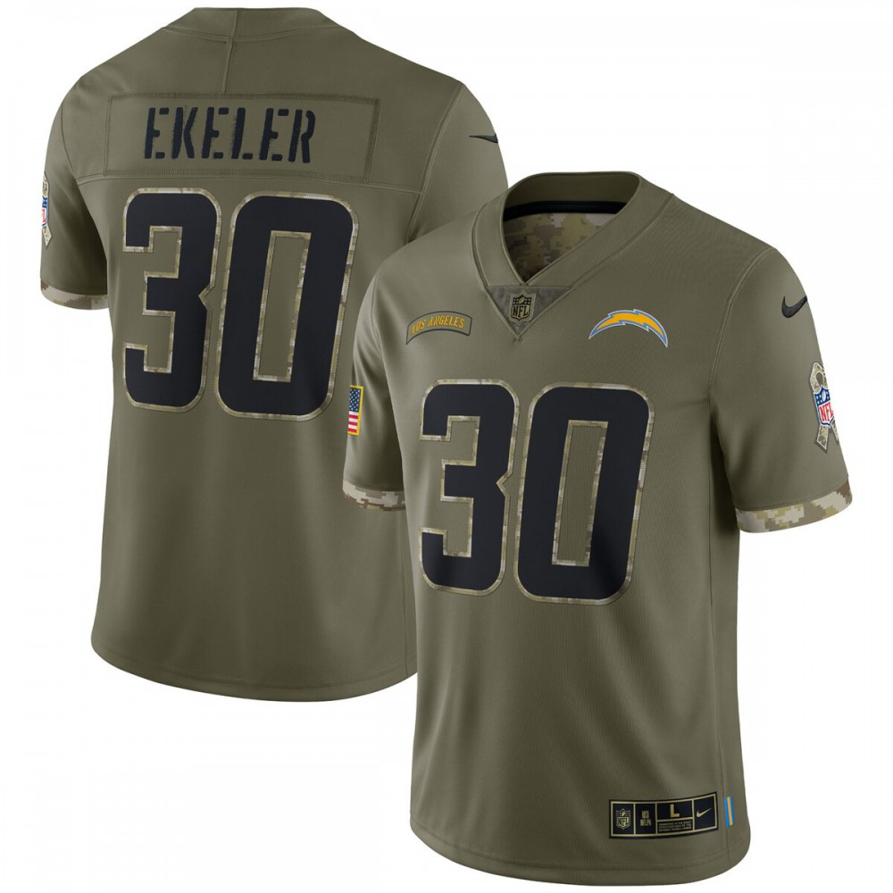 Austin Ekeler Los Angeles Chargers Nike 2022 Salute To Service Limited Jersey - Olive-Profan Arena